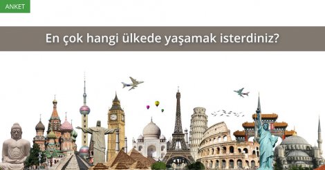 Anket: Hangi ülkede yaşamak istersiniz?