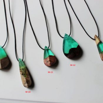 Ahşap Reçine 2019 Yaz Modası Kolyeler