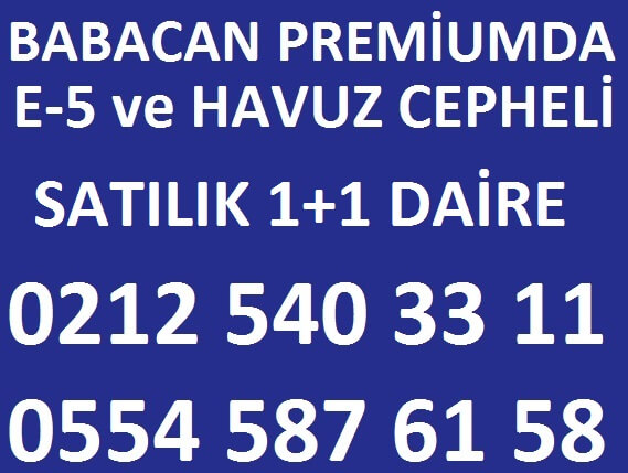 Babacan Premiumda Kelepir 3+1 0554 587 6158