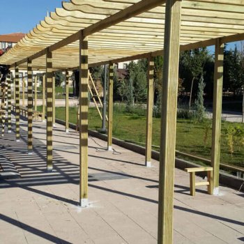 Ahşap Pergola | Kent Mobilyaları