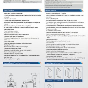 Vidalı Otomatik Paketleme Makinası | MS-OVP-100