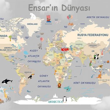 Dünya Haritası Duvar Kağıdı