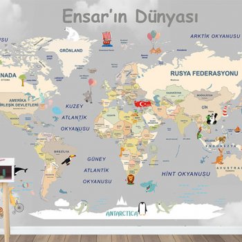 Dünya Haritası Duvar Kağıdı