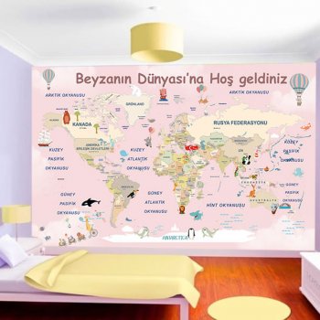 Çocuk Odası Duvar Kağıdı | Dünya Haritası