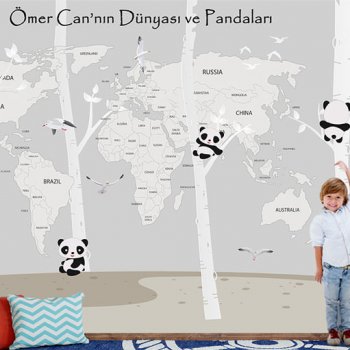 Çocuk Odası Panda Duvar Kağıdı