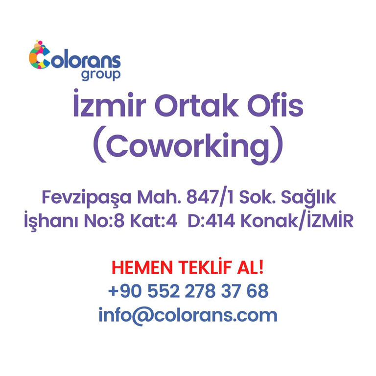 İzmir Konak'ta Paylaşımlı Ofis Hizmeti