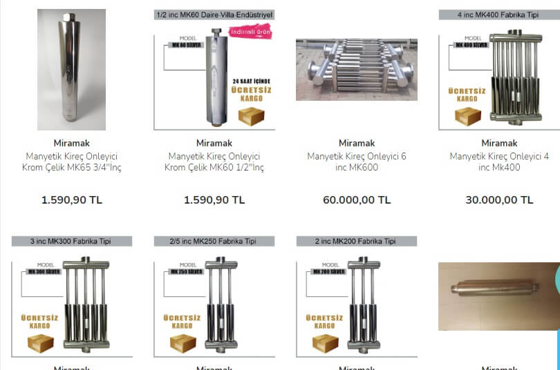 Endüstriyel Model Kireç Önleyiciler | Miramak