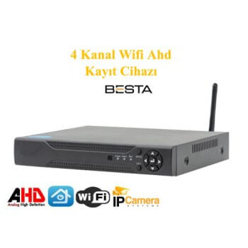 4 Kanal H265 Kablosuz Ahd Kayıt Cihazı BS-7004w