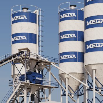 New Concrete Batching Plant for Sale – 90 m³/h | MEGA CONCRETE PLANT