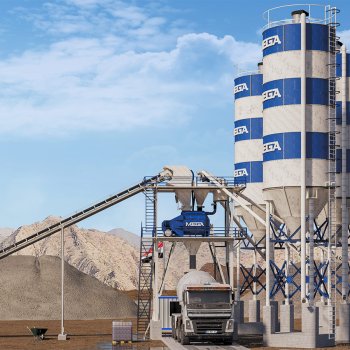 New Concrete Batching Plant for Sale – 90 m³/h | MEGA CONCRETE PLANT