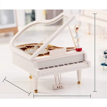 Hareketli Balerin Kız Piyano Müzik Kutusu