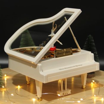 Hareketli Balerin Kız Piyano Müzik Kutusu