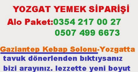 Yozgat Alo Yemek Paket Siparişi ve Lokanta Restoran Hizmetleri