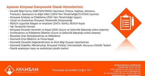 Ayansan Kimyasal Danışmanlık Plastik San. ve Tic. Ltd. Şti.