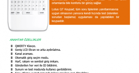 LOTUS KEYPAD Satış ve Pazarlama Hizmetleri