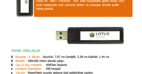 LOTUS KEYPAD Satış ve Pazarlama Hizmetleri