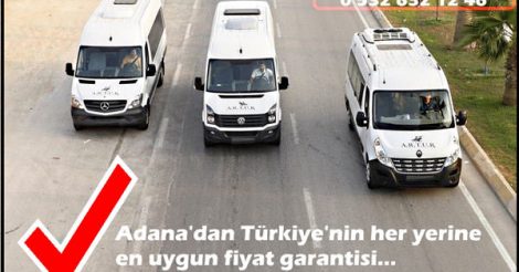 Adana Artur Minibüs Kiralama