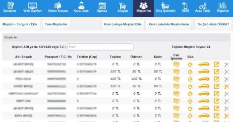 Ototakip Rent A Car - Oto Araç Kiralama Programları