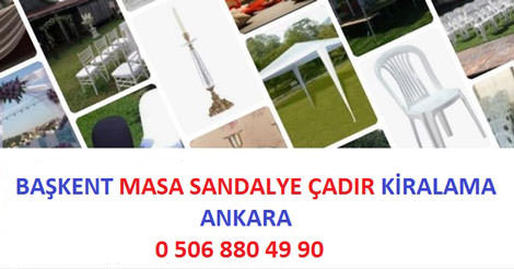 Başkent Masa Sandalye Kiralama