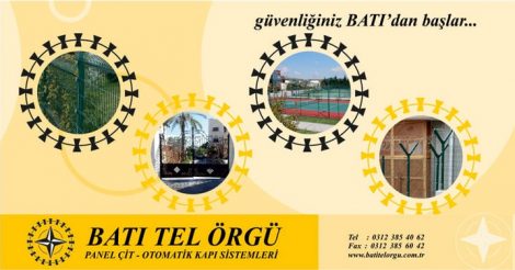 Batı Tel Örgü Panel Çit Sistemleri