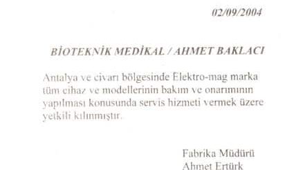 Bio Teknik Medikal | Ahmet Baklacı