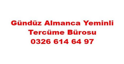 Gündüz Tercüme | Almanca Yeminli Tercüme Bürosu