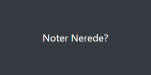 Noter Nerede