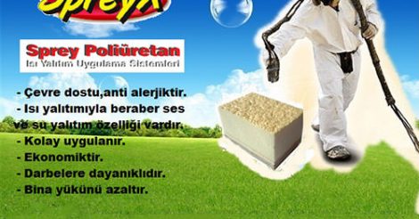 Spreyx Sprey Poliüretan  Polyurea Isı Su Ses Yalıtım İzolasyon