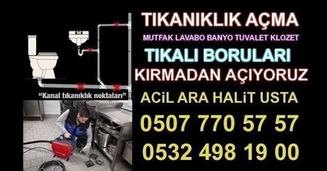 Tıkalı Kanal Açma | Halit Usta