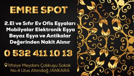 Emre Spot Ankara 2.El Eşya