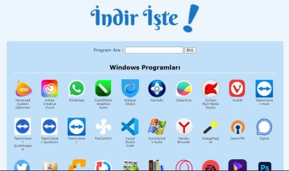 İndir İşte ile programları kolayca indirebilirsiniz