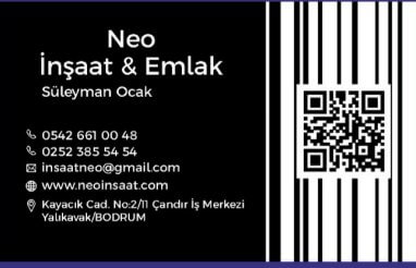 Neo Emlak İnşaat | Bodrum Yalıkavak