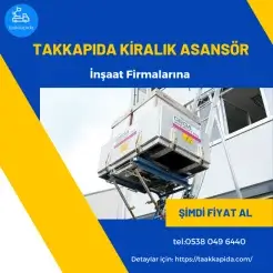 Tak Kapıda Kiralık Asansör
