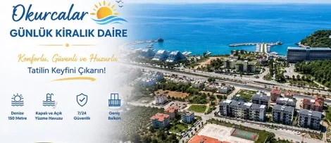 Daily Rental Apartment in Okurcalar | Sea View & Pool